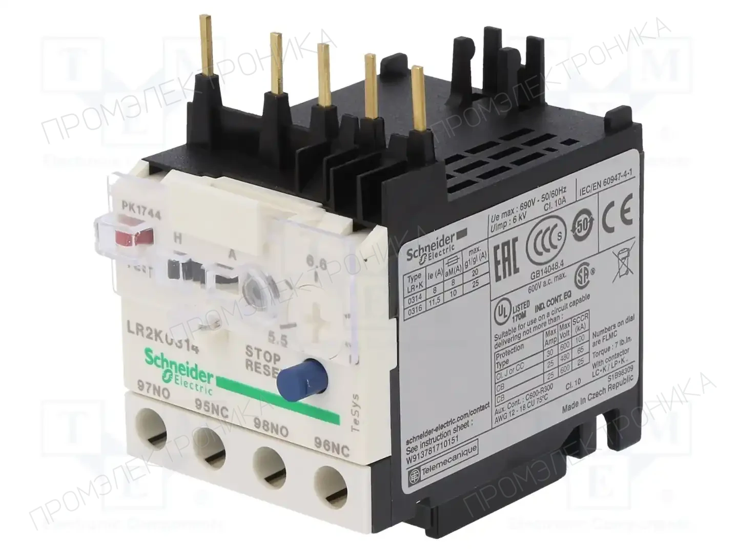 SCHNEIDER ELECTRIC LR2K0314 — Контакторы - дополнительное оборудование