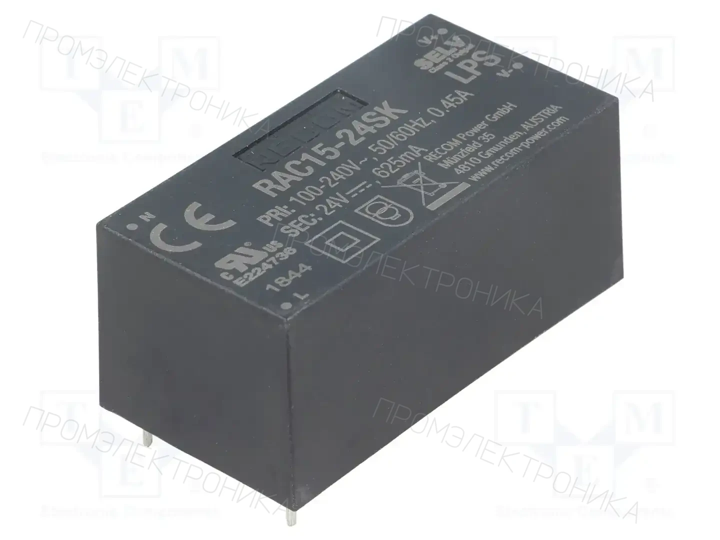 RECOM RAC15-24SK — Преобразователи AC/DC для PCB