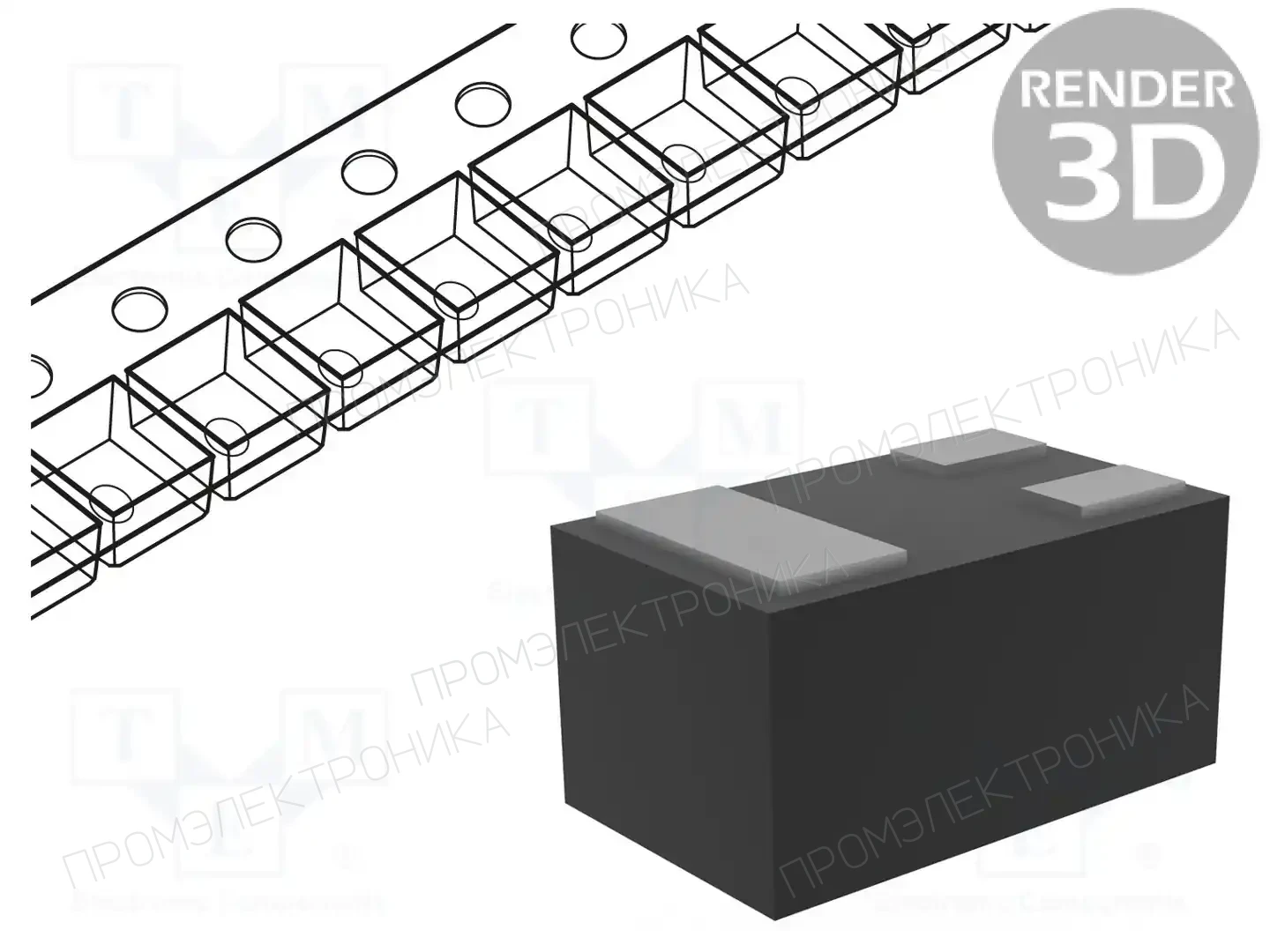 DIODES INCORPORATED DMP32D4SFB-7B — Транзисторы с каналом P SMD