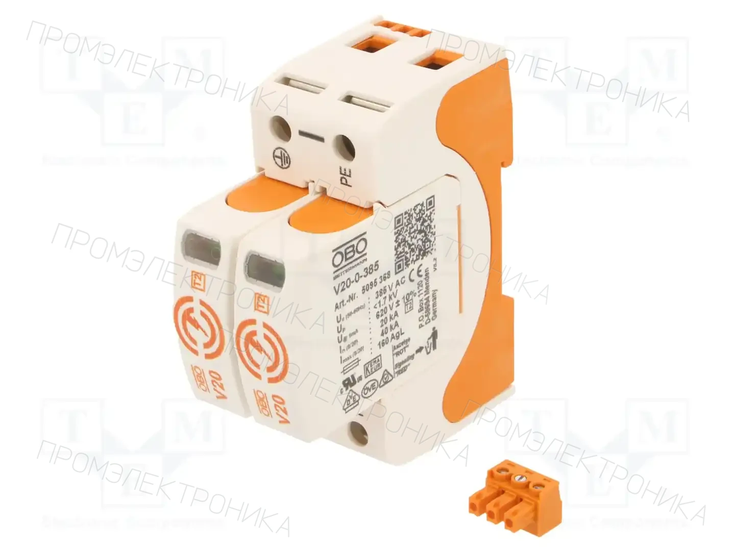 OBO BETTERMANN V20-2+FS-385 — Ограничители перенапряжения