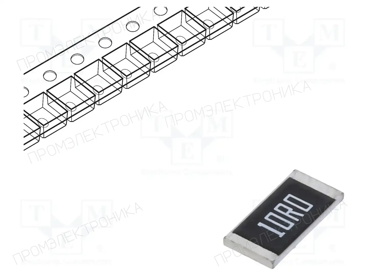 Viking PWR12JTFA0100 — Резисторы SMD