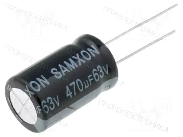 SAMXON KM 470U/63V — Конденсаторы электролитические THT
