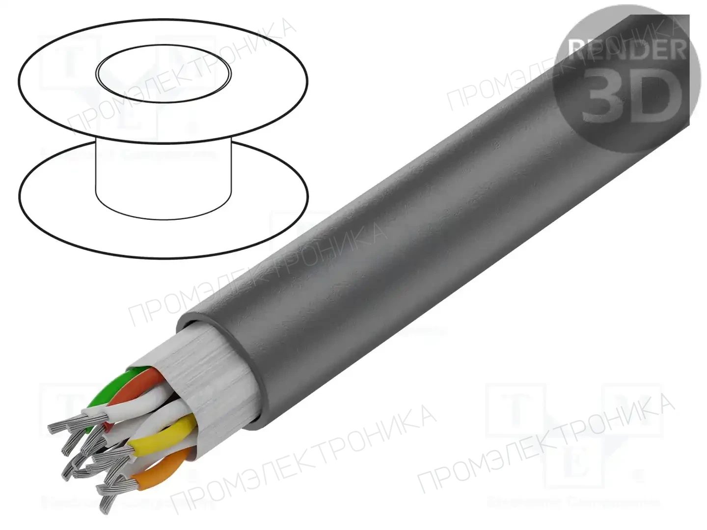 ALPHA WIRE 78005 SL001 — Провода многожильные неекранированные