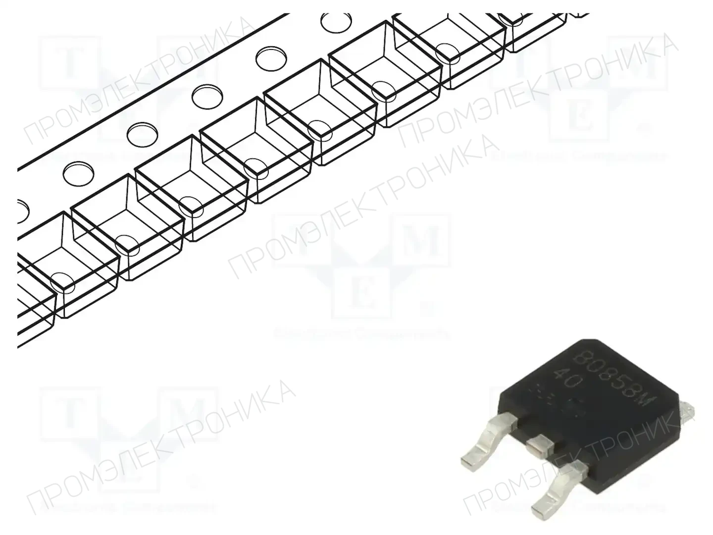 ROHM SEMICONDUCTOR RB085BM-40FHTL — Диоды Шотки SMD