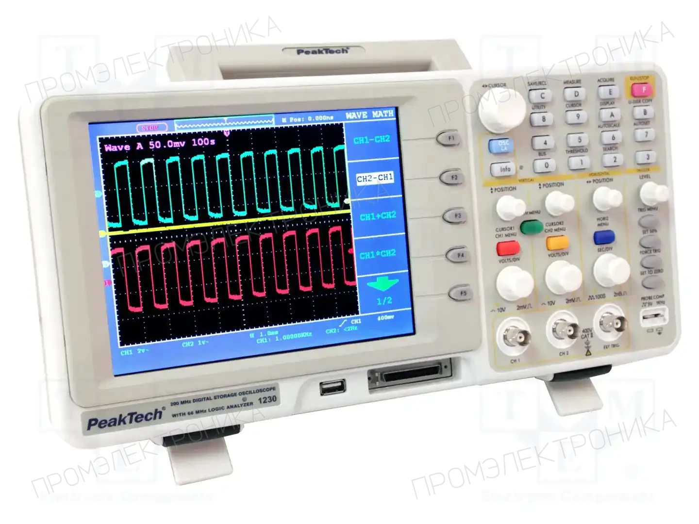 PEAKTECH P 1230 — Осциллоскопы цифровые