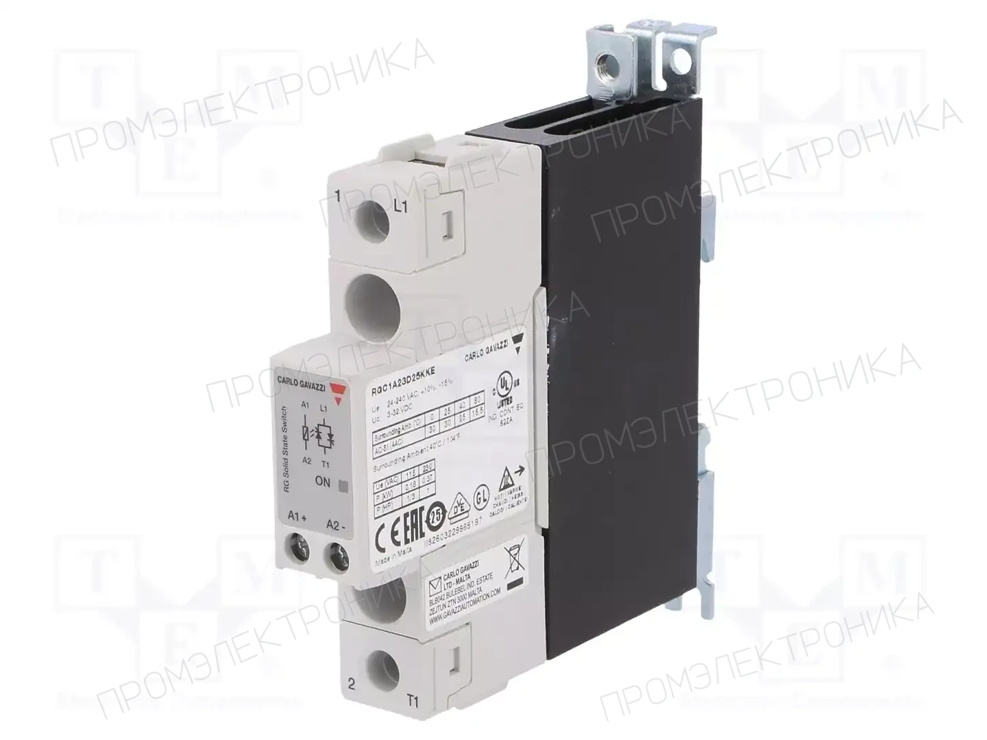 CARLO GAVAZZI RGC1A23D25KKE — Реле SSR однофазные