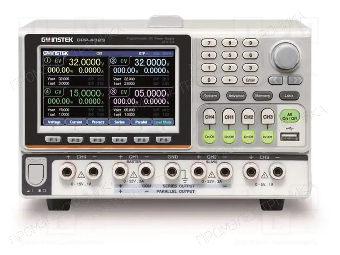 GW INSTEK GPP-4323LG — Блоки питания многоканальные