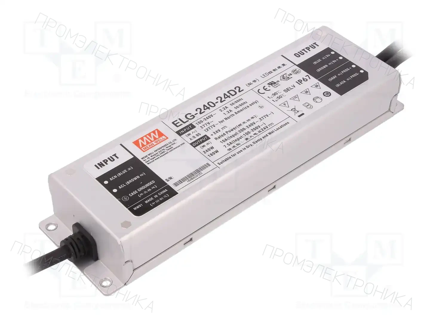 MEAN WELL ELG-240-24D2 — Блоки питания для LED