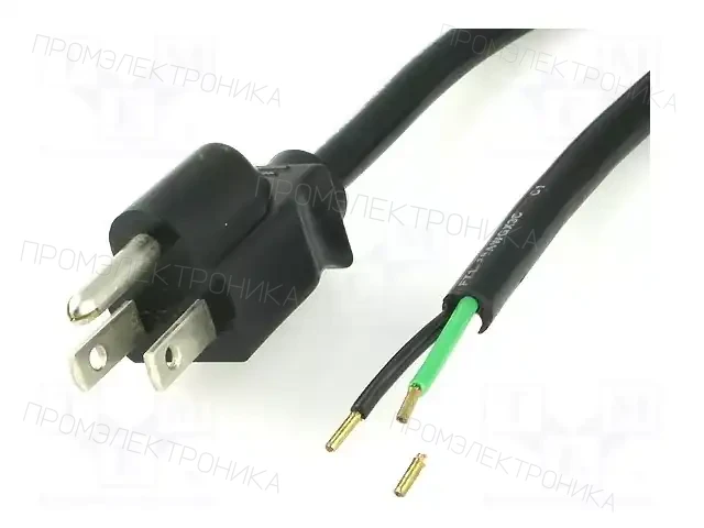 LIAN DUNG LT202 3XAWG18 105E.C 2.0M BLK — Кабели питания компьютерные и универс