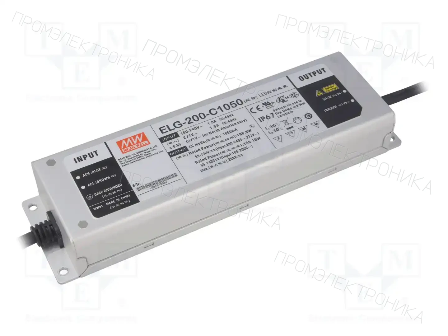MEAN WELL ELG-200-C1050 — Блоки питания для LED