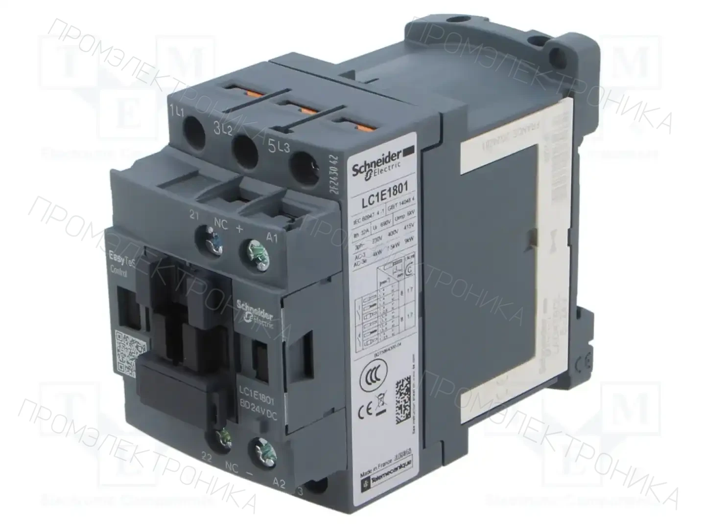SCHNEIDER ELECTRIC LC1E1801BD — Контакторы - главные модули