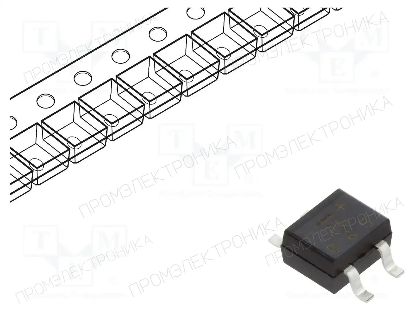 DC COMPONENTS B8S — Однофазные мосты диодные SMD/THT