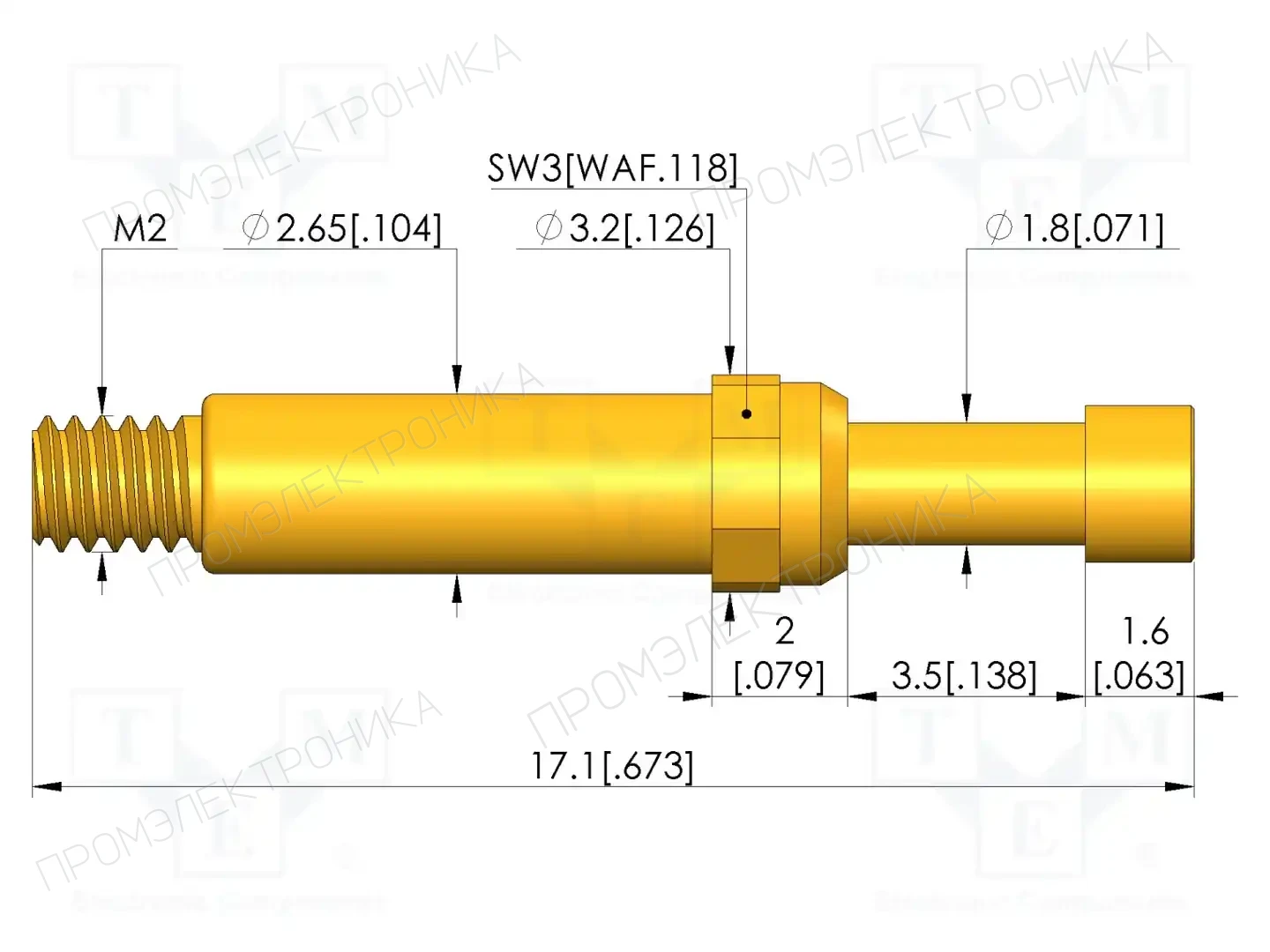 INGUN GKS-913 102 230 A 0802 M — Измерительные щупы