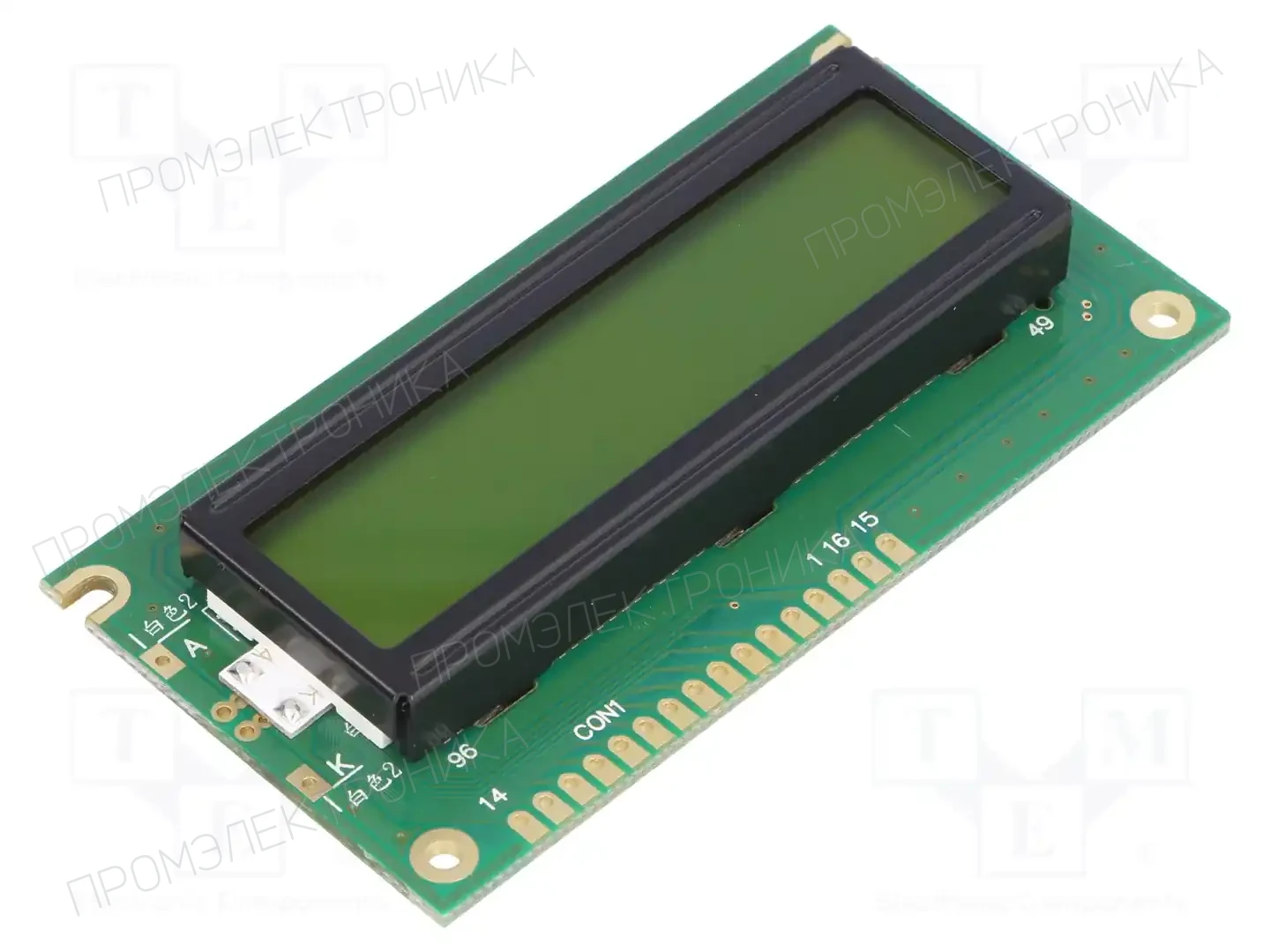 POWERTIP NPC1602LRU-FWB-H — Дисплеи LCD буквенно-цифровые