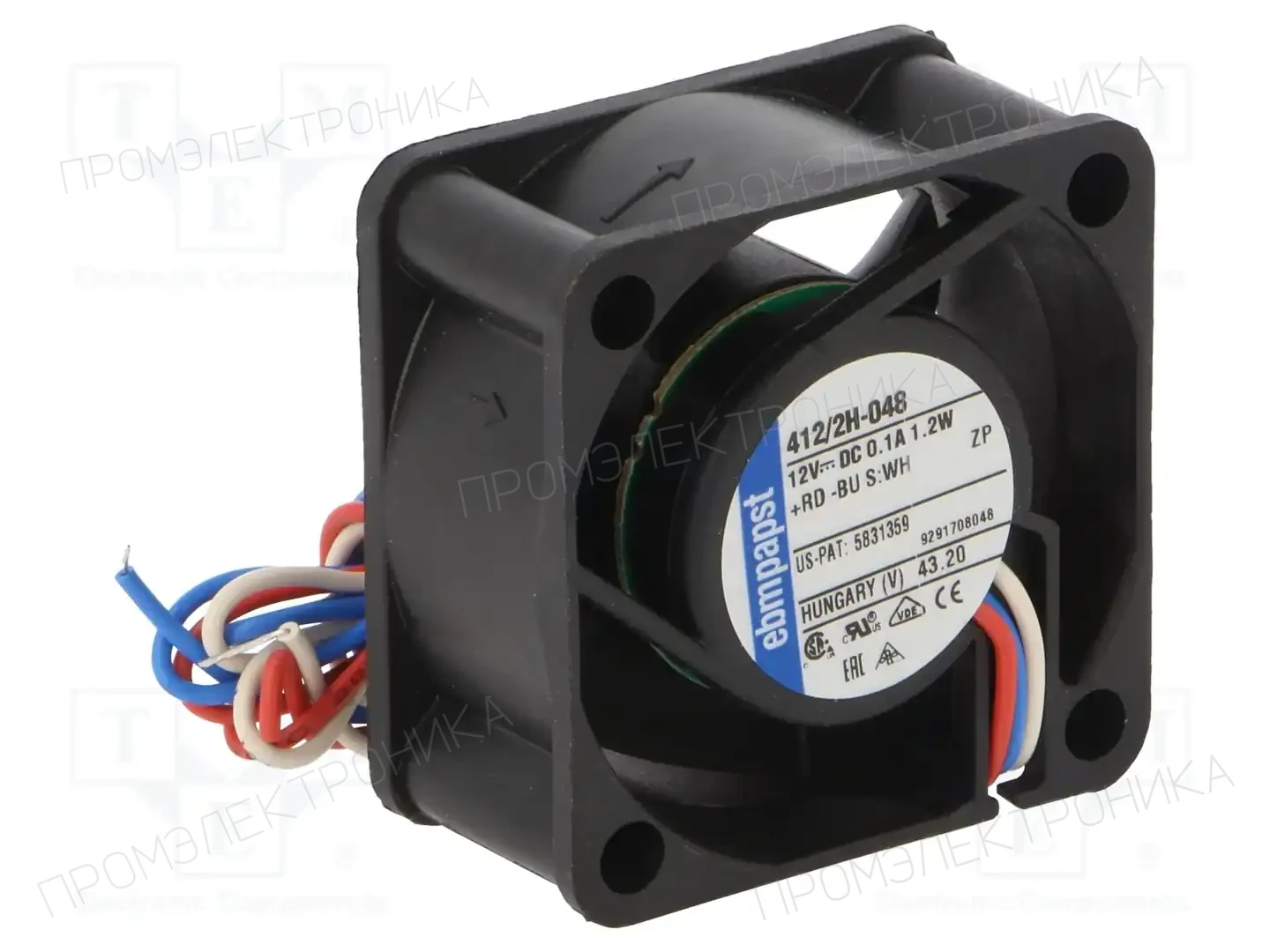 EBM-PAPST 412/2H-048 — Вентиляторы DC 12V