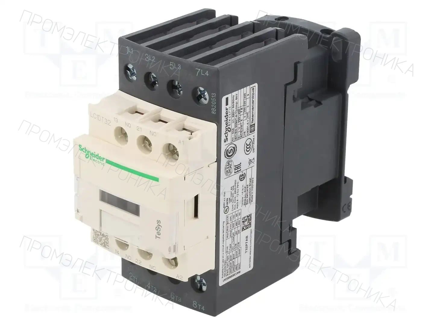 SCHNEIDER ELECTRIC LC1DT32P7 — Контакторы - главные модули