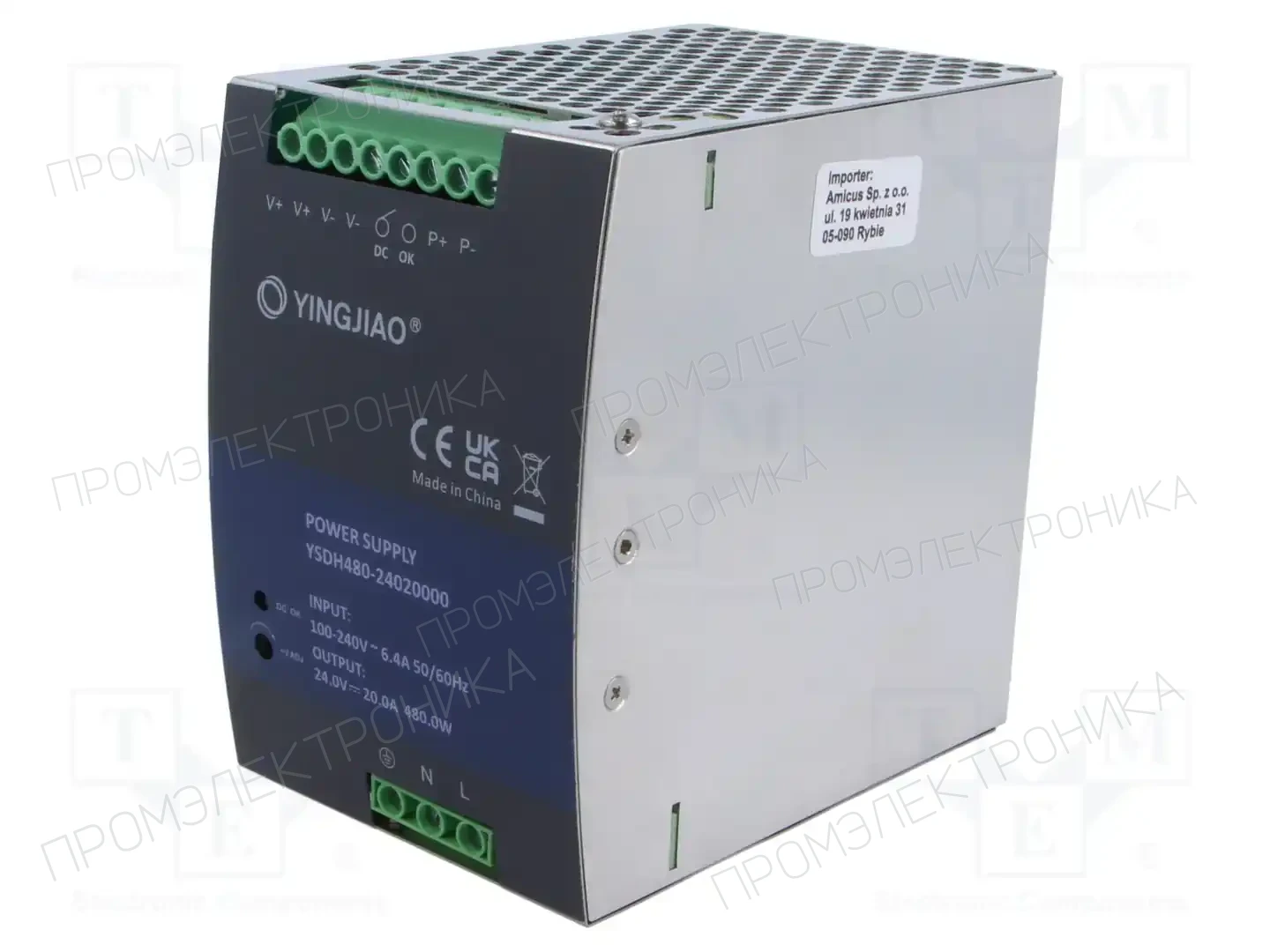 YINGJIAO YSDH480-24020000 — Блоки питания на DIN-рейку