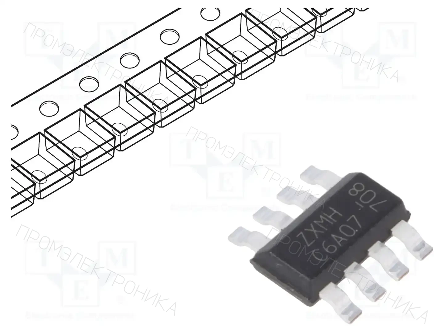 DIODES INCORPORATED ZXMHC6A07T8TA — Транзисторы многоканальные