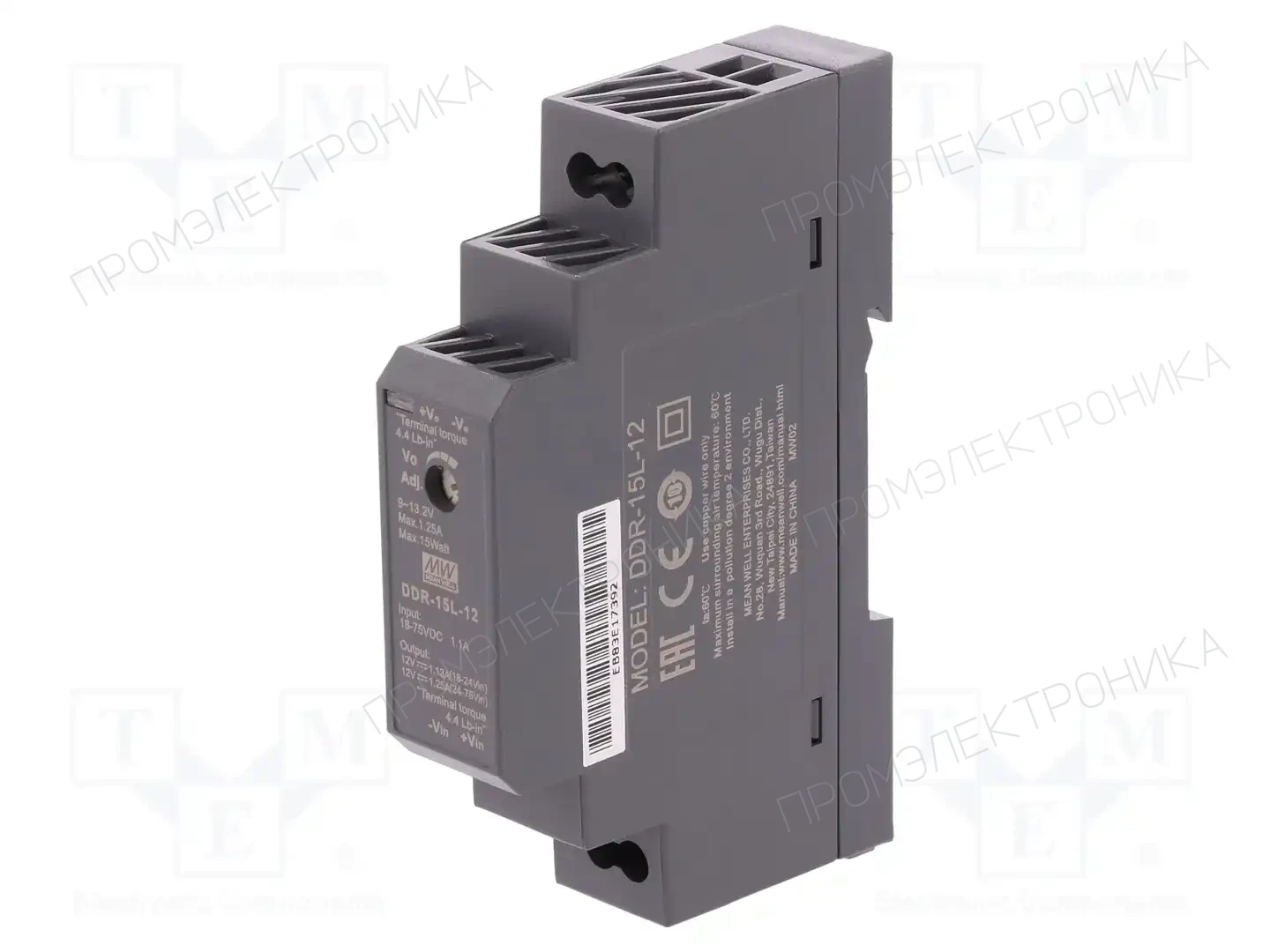 MEAN WELL DDR-15L-12 — Преобразователи DC/DC