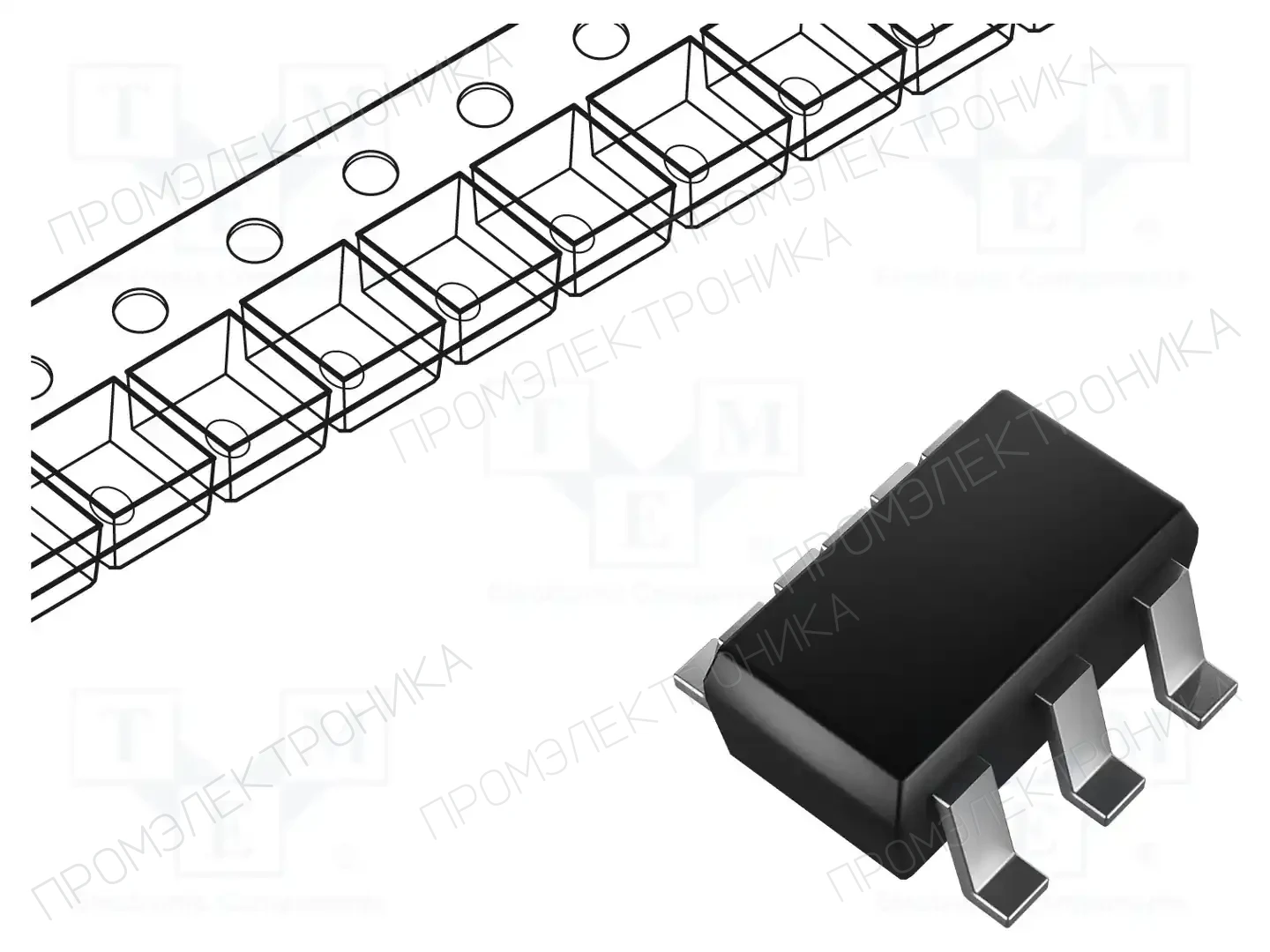 onsemi FDC3612 — Транзисторы с каналом N SMD
