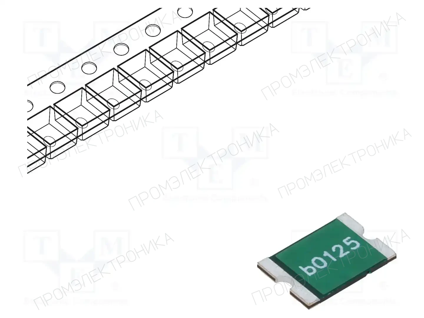 BEL FUSE 0ZCF0125FF2C — Предохранители полимерные SMD
