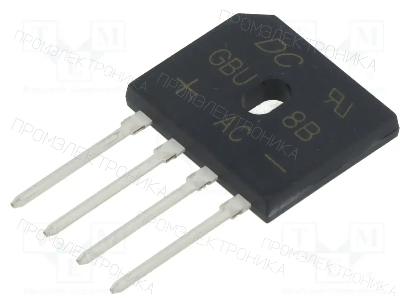 DC COMPONENTS GBU8B — Однофазные мосты диодные плоские