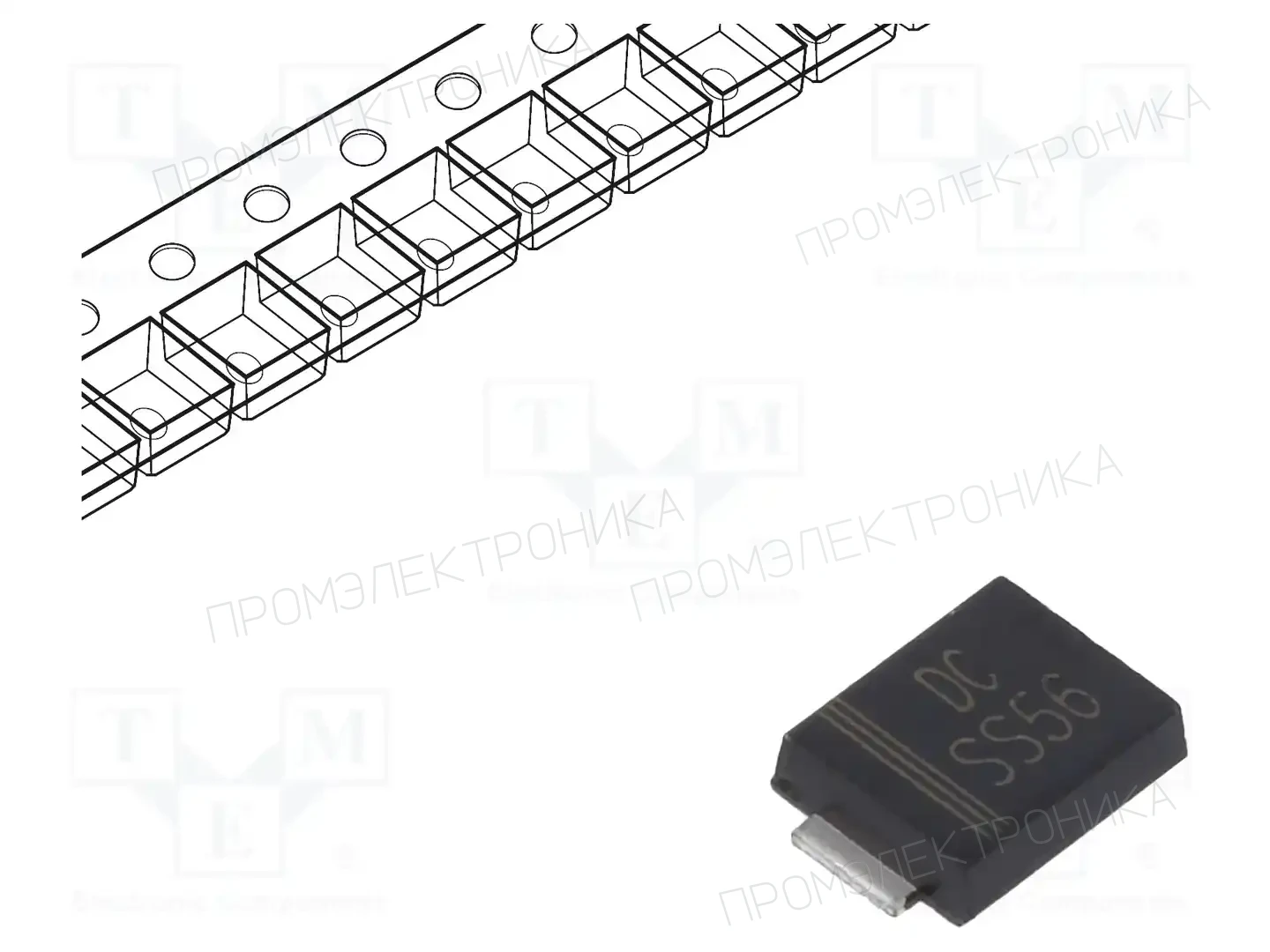 DC COMPONENTS SS56BF — Диоды Шотки SMD