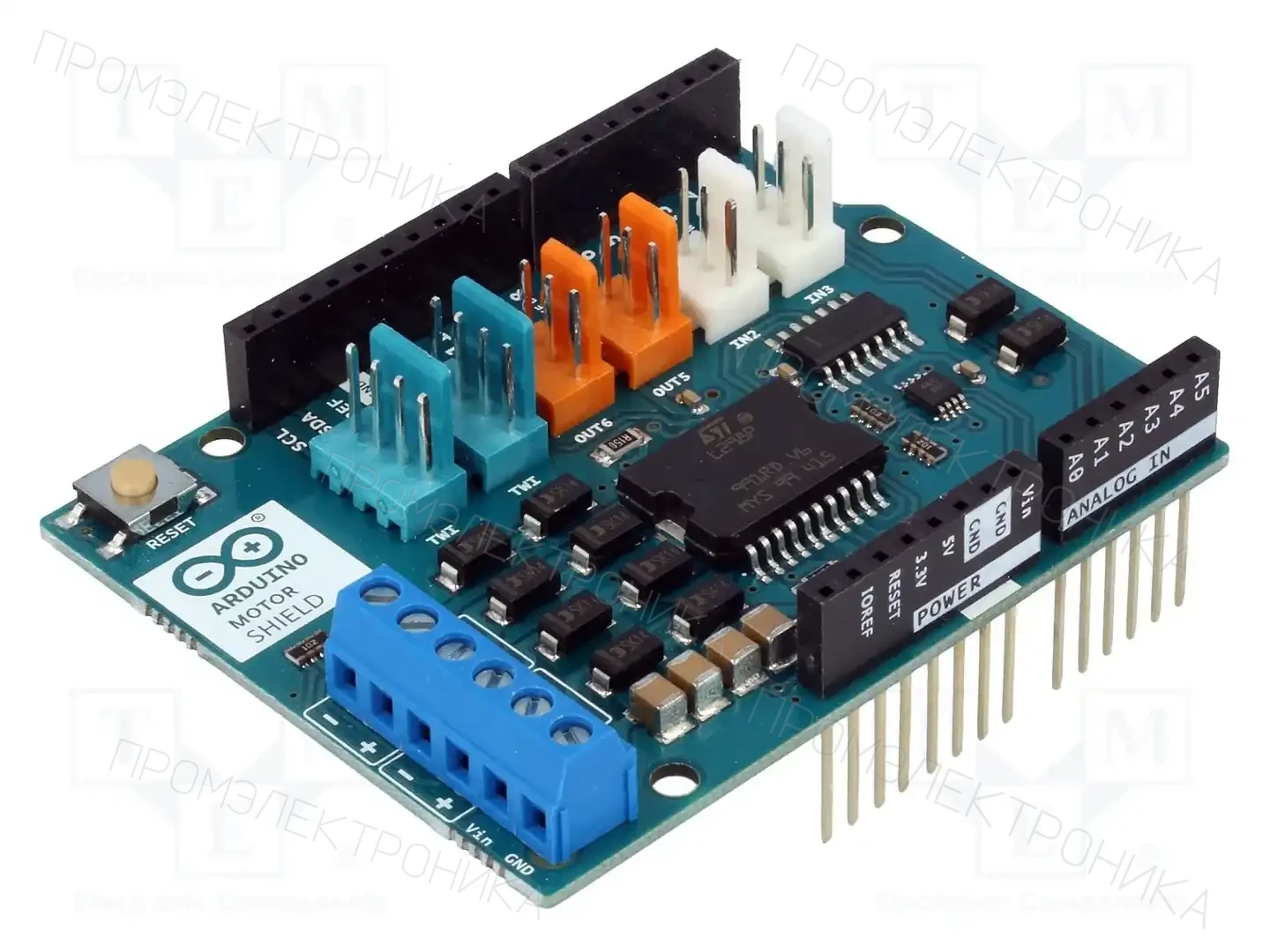 ARDUINO ARDUINO MOTOR SHIELD REV3 — Решения MOTOR SHIELD REV3