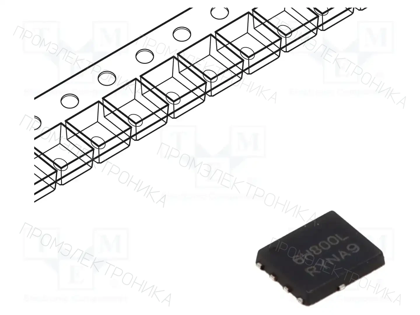 onsemi NVMFS6H800NLT1G — Транзисторы с каналом N SMD