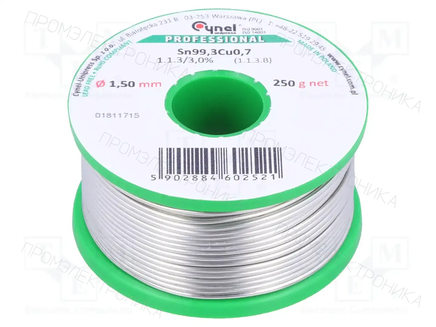CYNEL SN99C-1.5/0.25 — Паяльные провода бессвинцовые