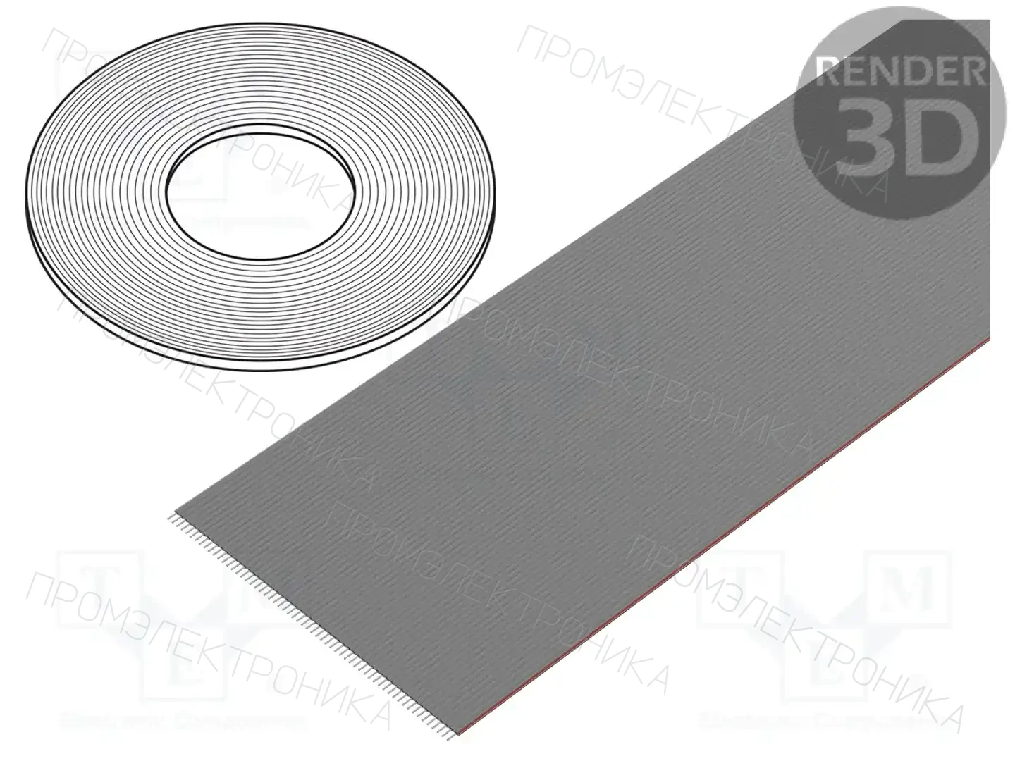 CONNFLY DS1057-60A282R-30.5 — Провода ленточные одноцветные
