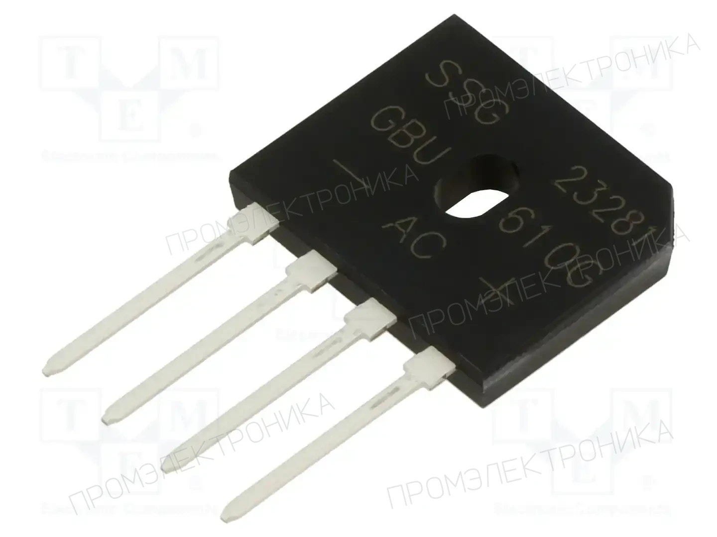 SMC DIODE SOLUTIONS GBU610GTB — Однофазные мосты диодные плоские