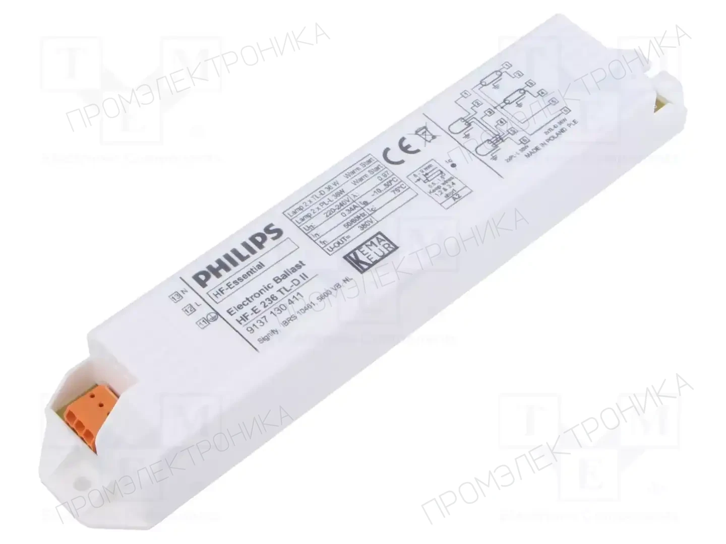 PHILIPS HF-E II 236 TL-D 220-240 50/60HZ — Балласты