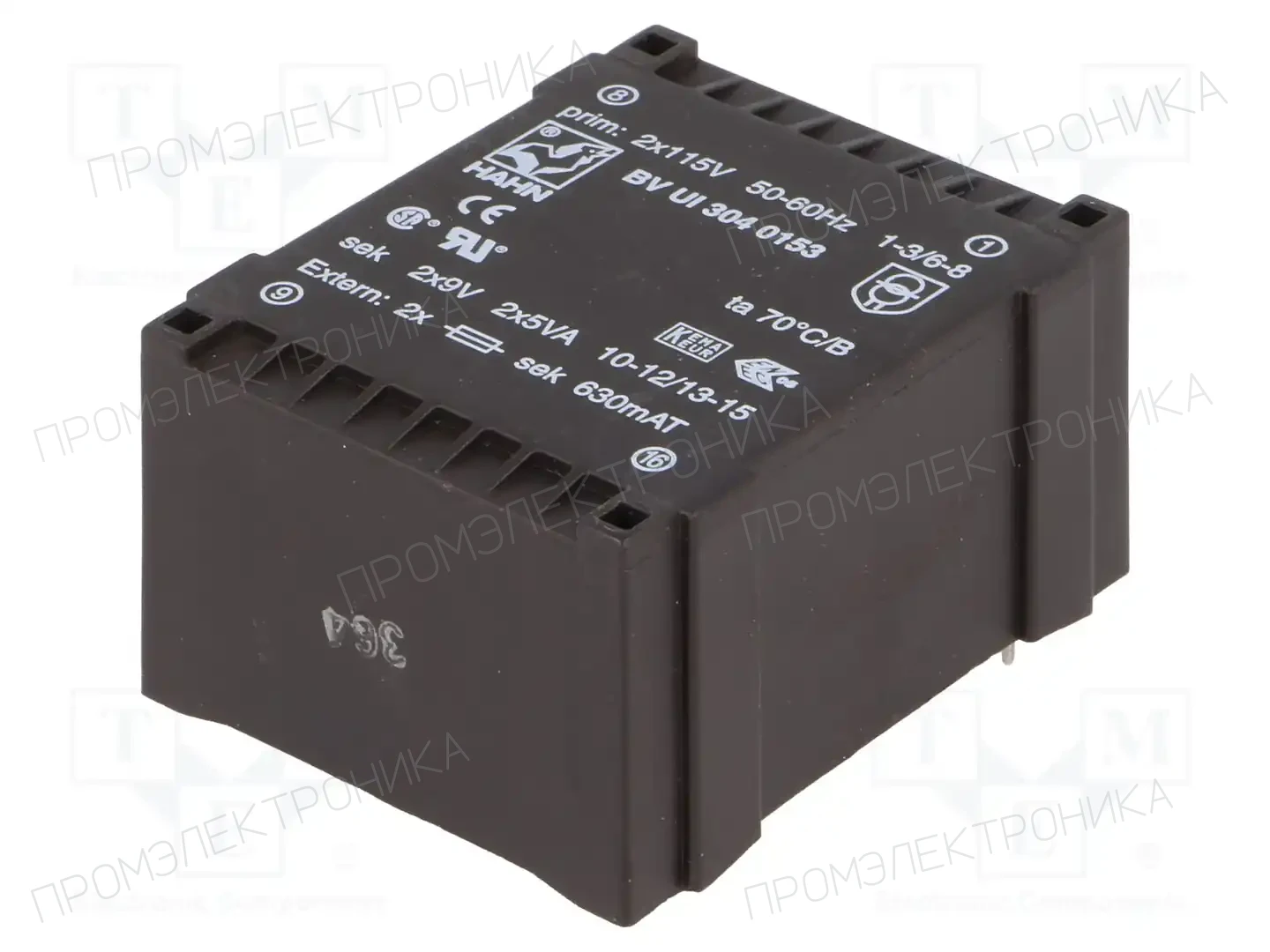 HAHN BV UI 304 0153 — Трансформаторы PCB