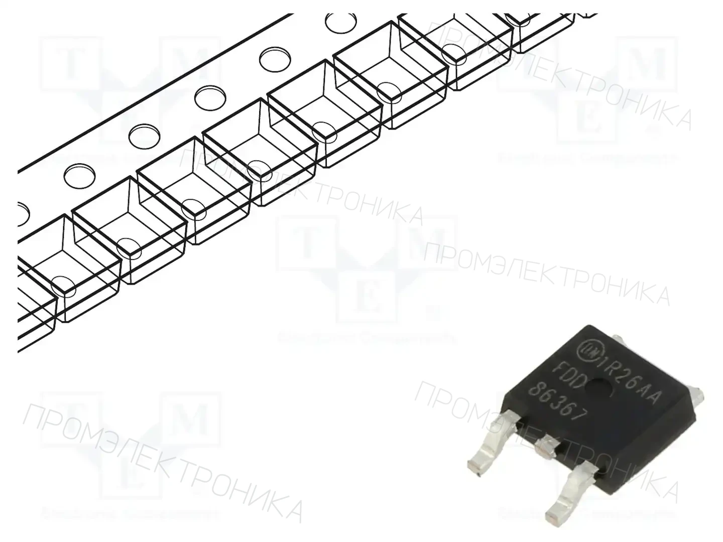 onsemi FDD86367 — Транзисторы с каналом N SMD