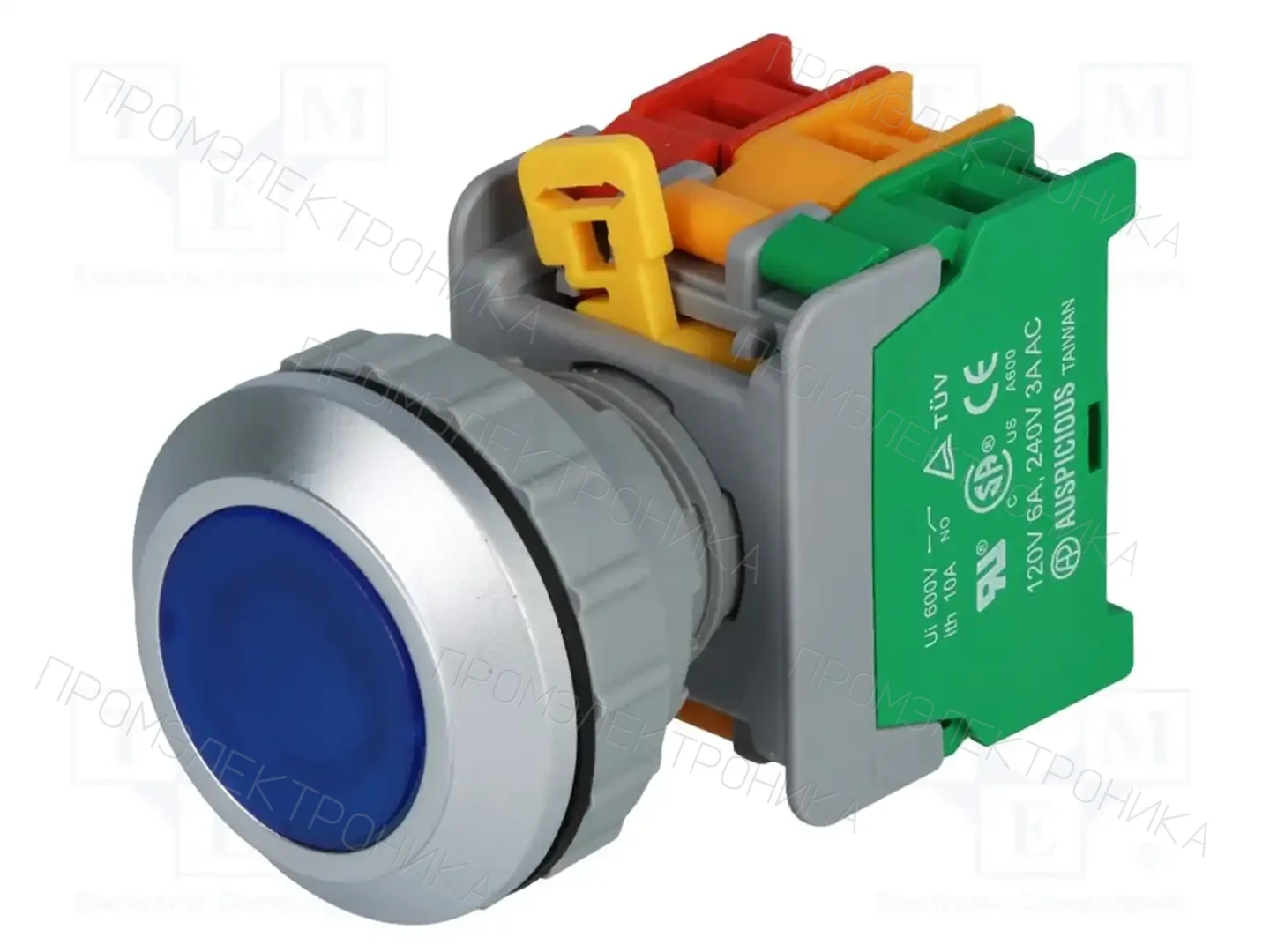 AUSPICIOUS LXB30-1O/C BL, W/O LAMP — Переключатели панельные стандартные 30мм