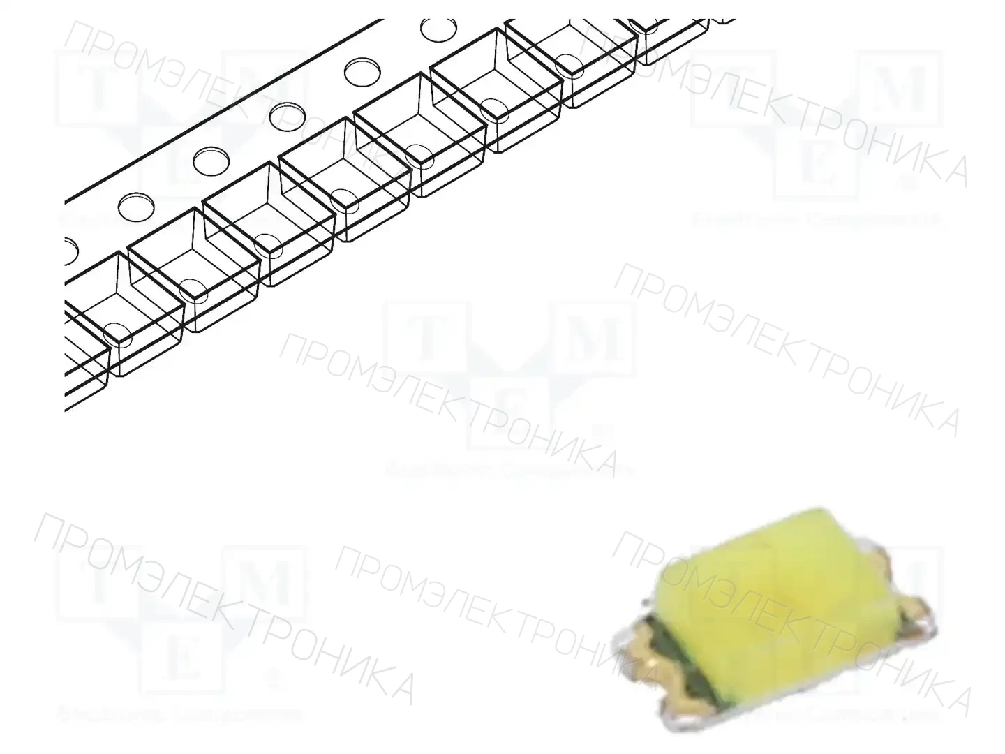 ROHM SEMICONDUCTOR SMLD12WBN1W1 — Светодиоды SMD белые