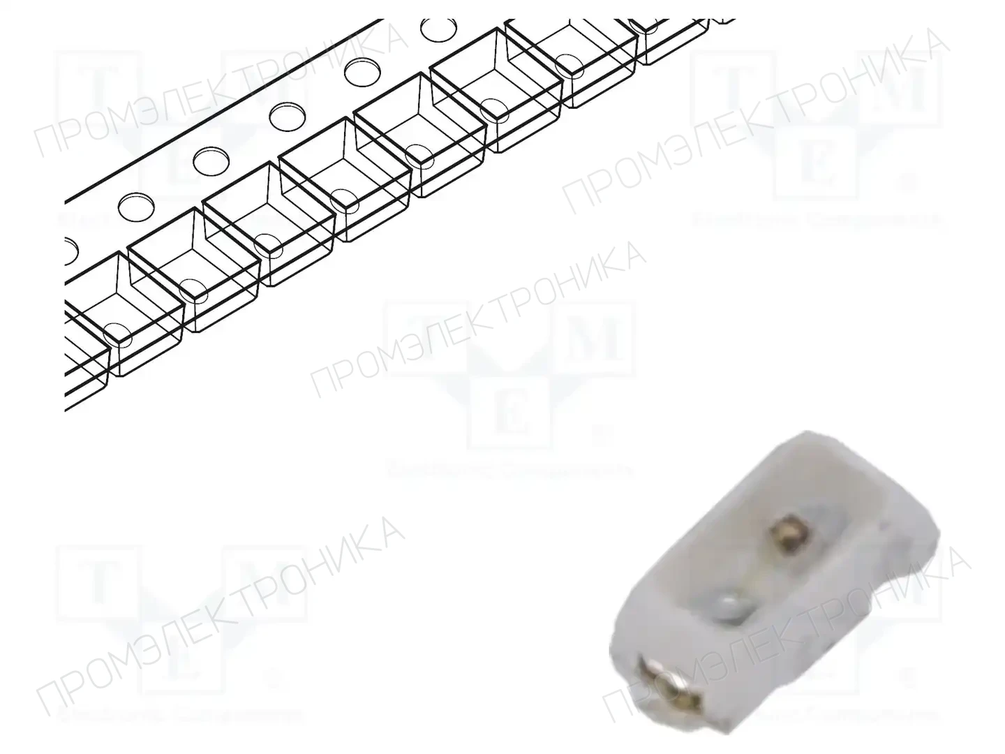 LUCKYLIGHT R1608AC-1B — Светодиоды SMD цветные