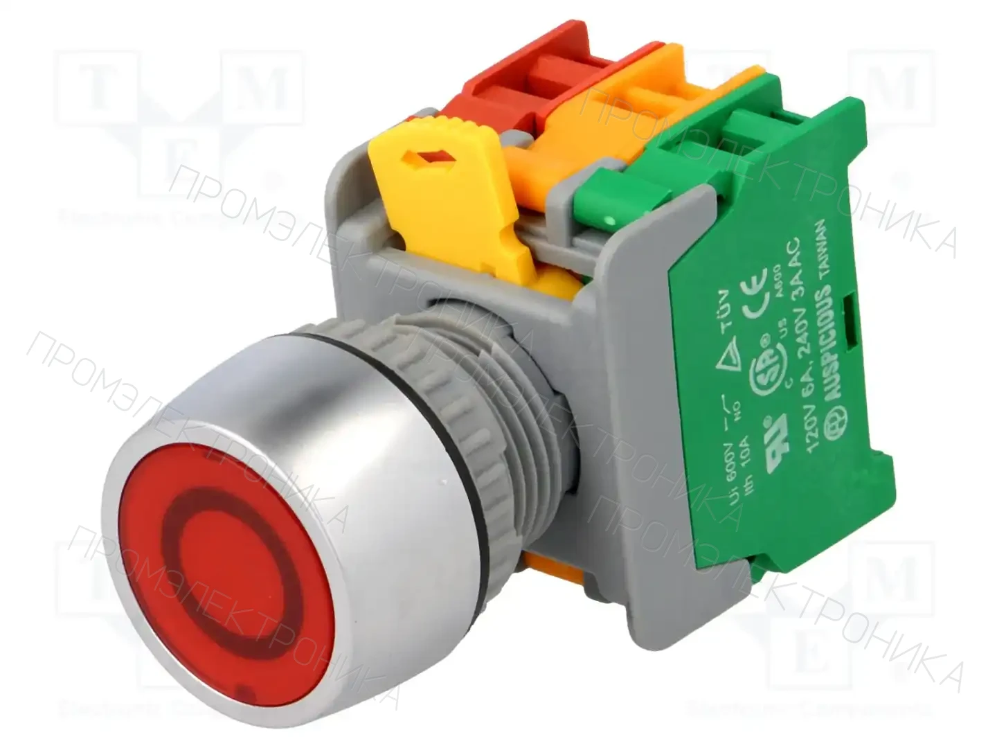AUSPICIOUS PFL22-1O/C R, W/O LAMP — Переключатели панельные стандартные 22мм