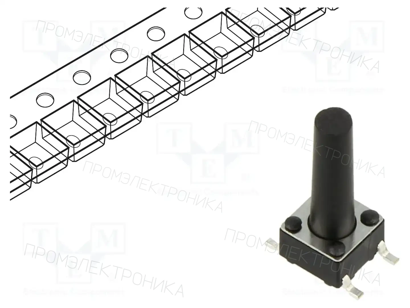 CONNFLY DS1042-03-117KKR25010 — Микропереключатели TACT