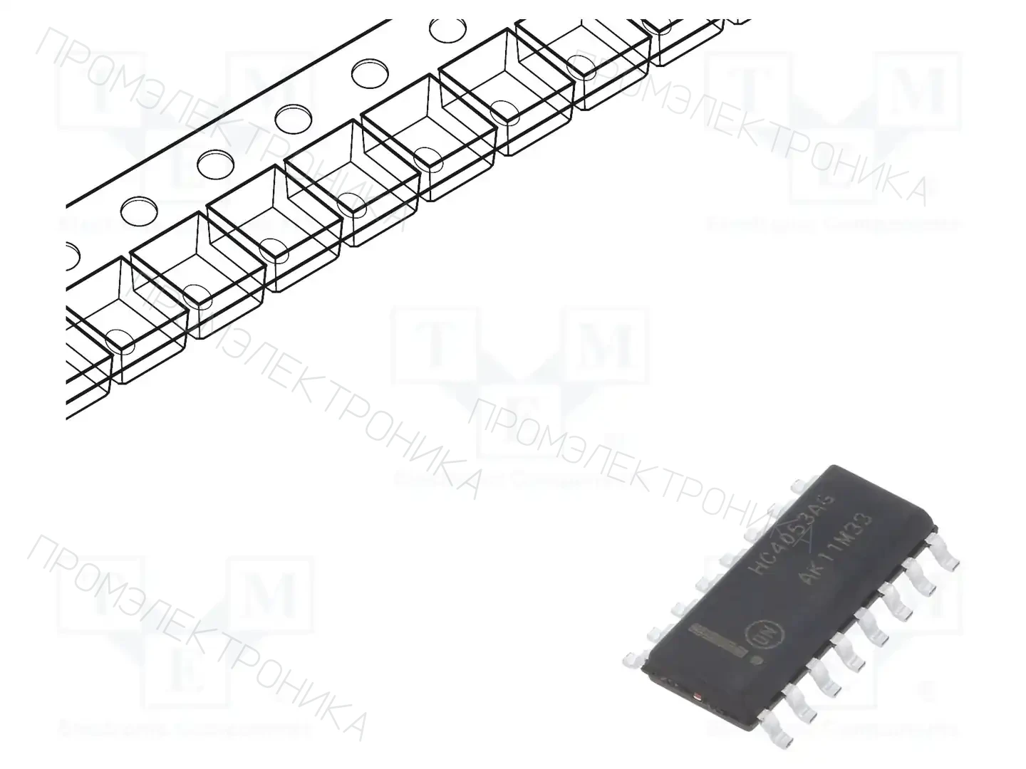 onsemi MC74HC4053ADR2G — Декодеры, мультиплексоры, переключатели