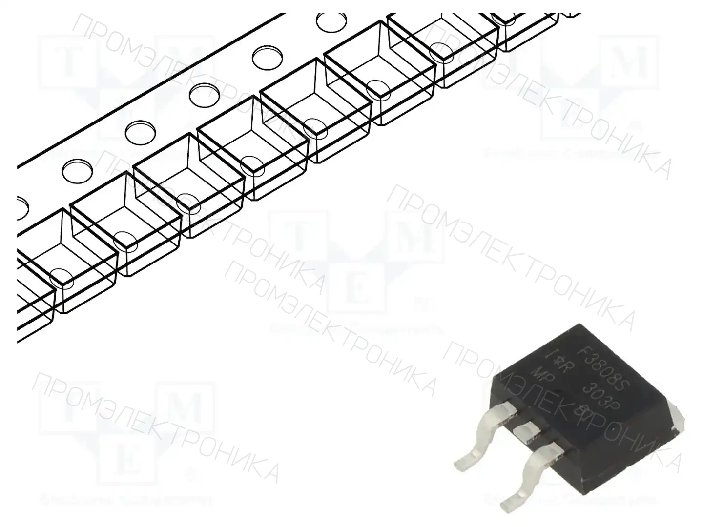Infineon Technologies IRF3808STRLPBF — Транзисторы с каналом N SMD