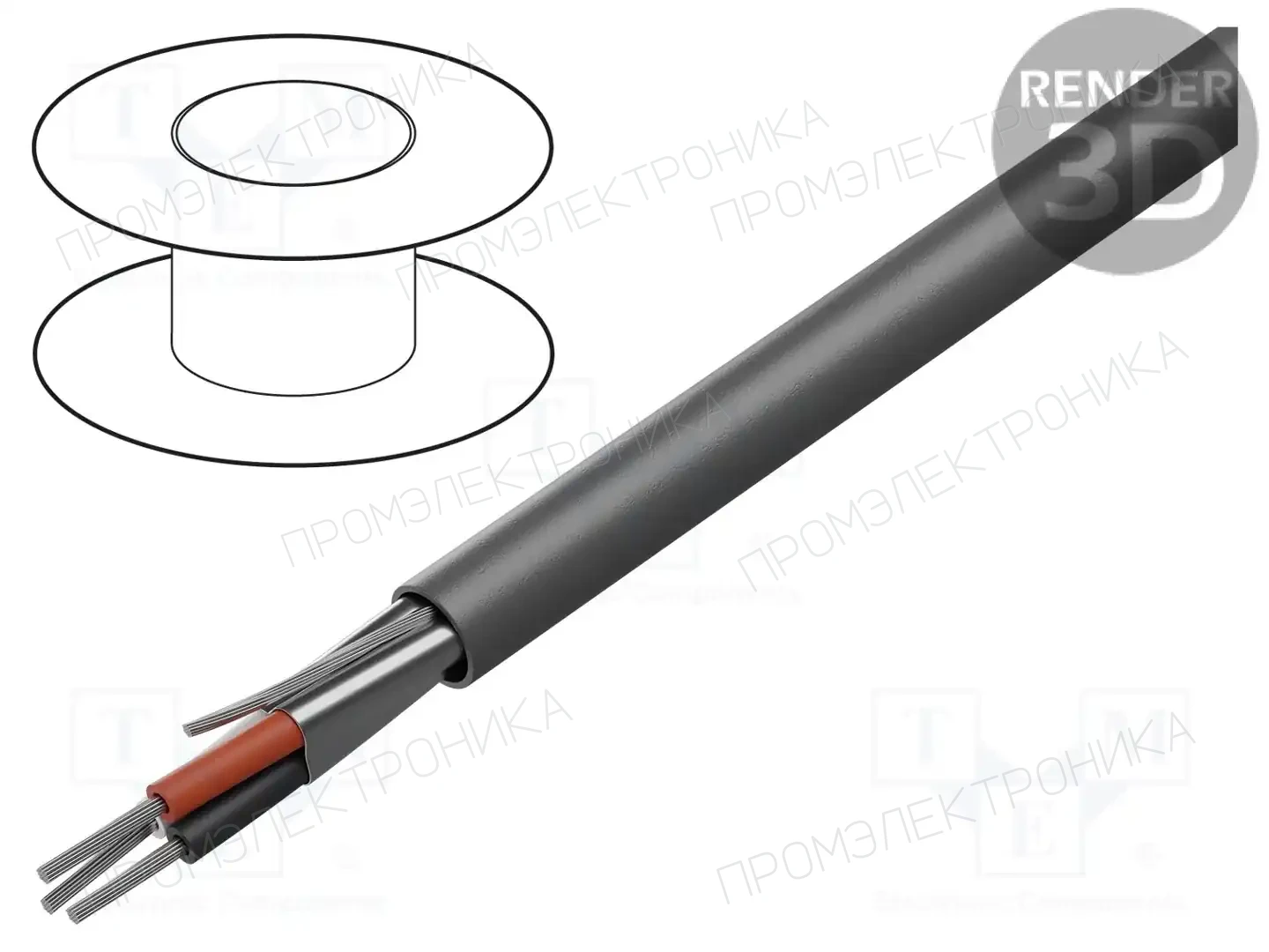 ALPHA WIRE 1293C SL001 — Провода многожильные экранированные