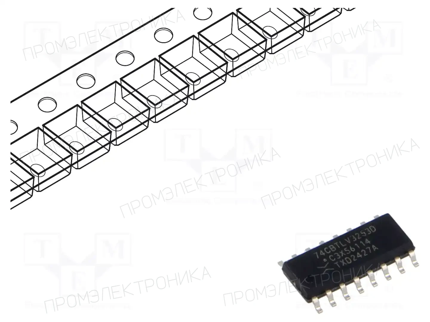 NEXPERIA 74CBTLV3253D,118 — Декодеры, мультиплексоры, переключатели