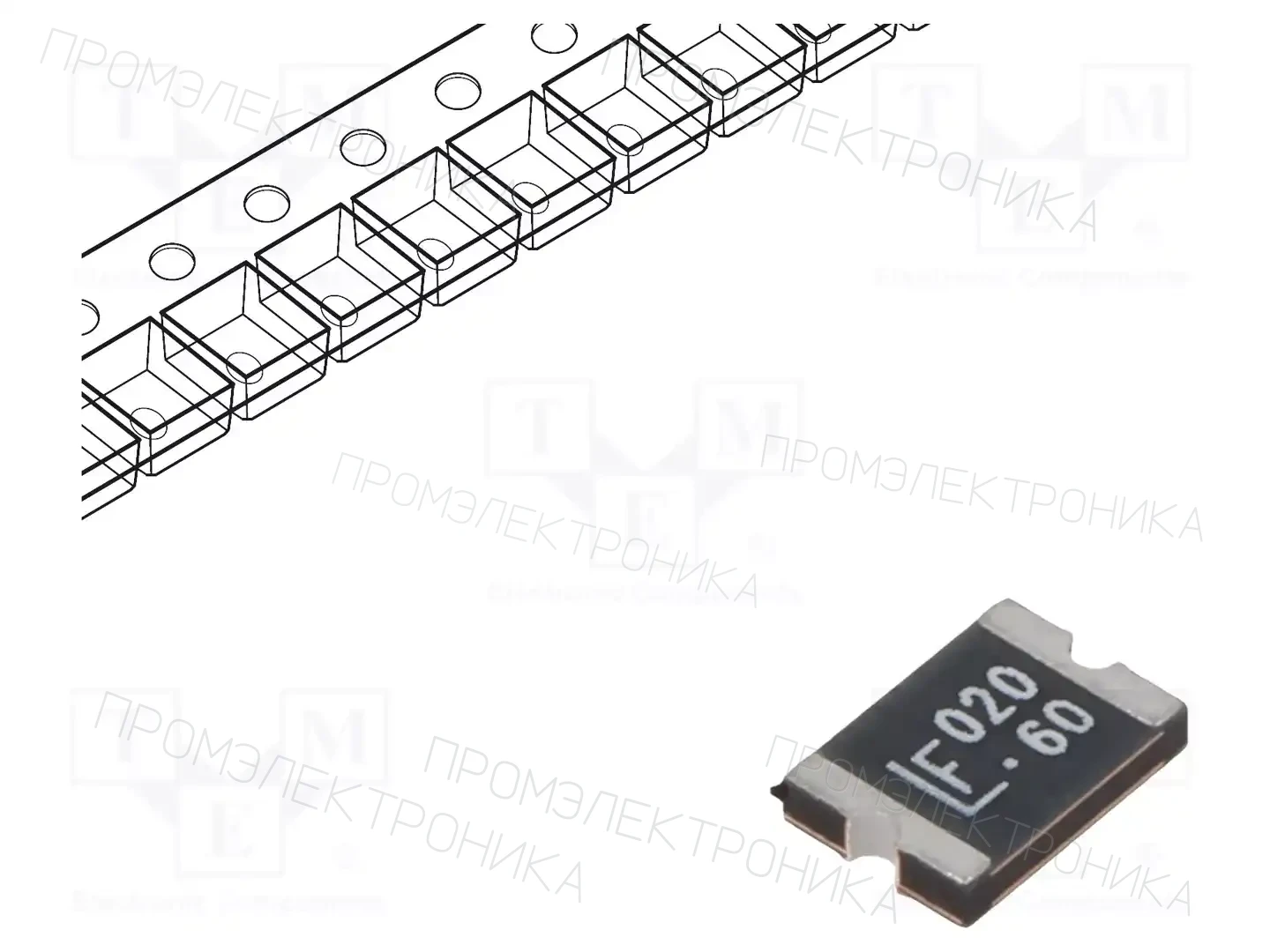 LITTELFUSE 1812L020/60DR — Предохранители полимерные SMD