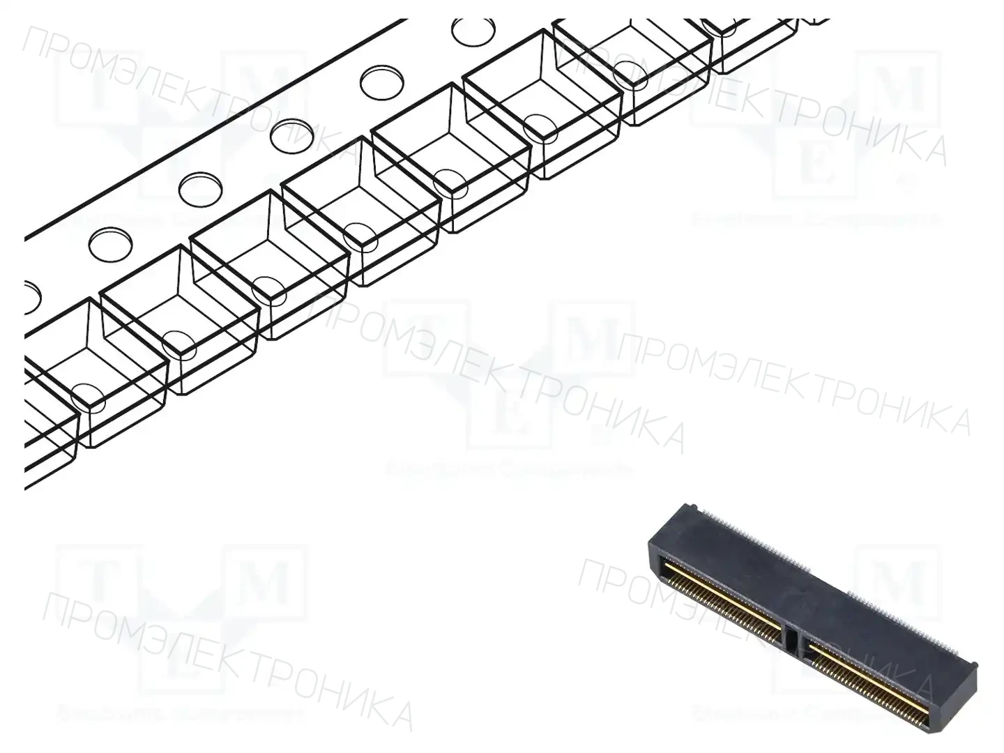 SAMTEC QTH-060-02-F-D-A-K-TR — Разъeмы пластина - пластина