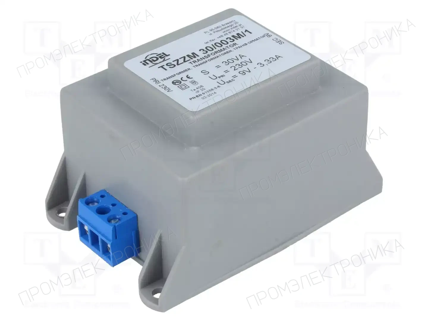INDEL TSZZM 30/003M/1 — Трансформаторы с креплением