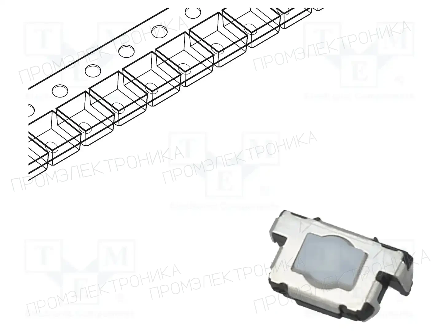 PANASONIC EVQP40B3M — Микропереключатели TACT