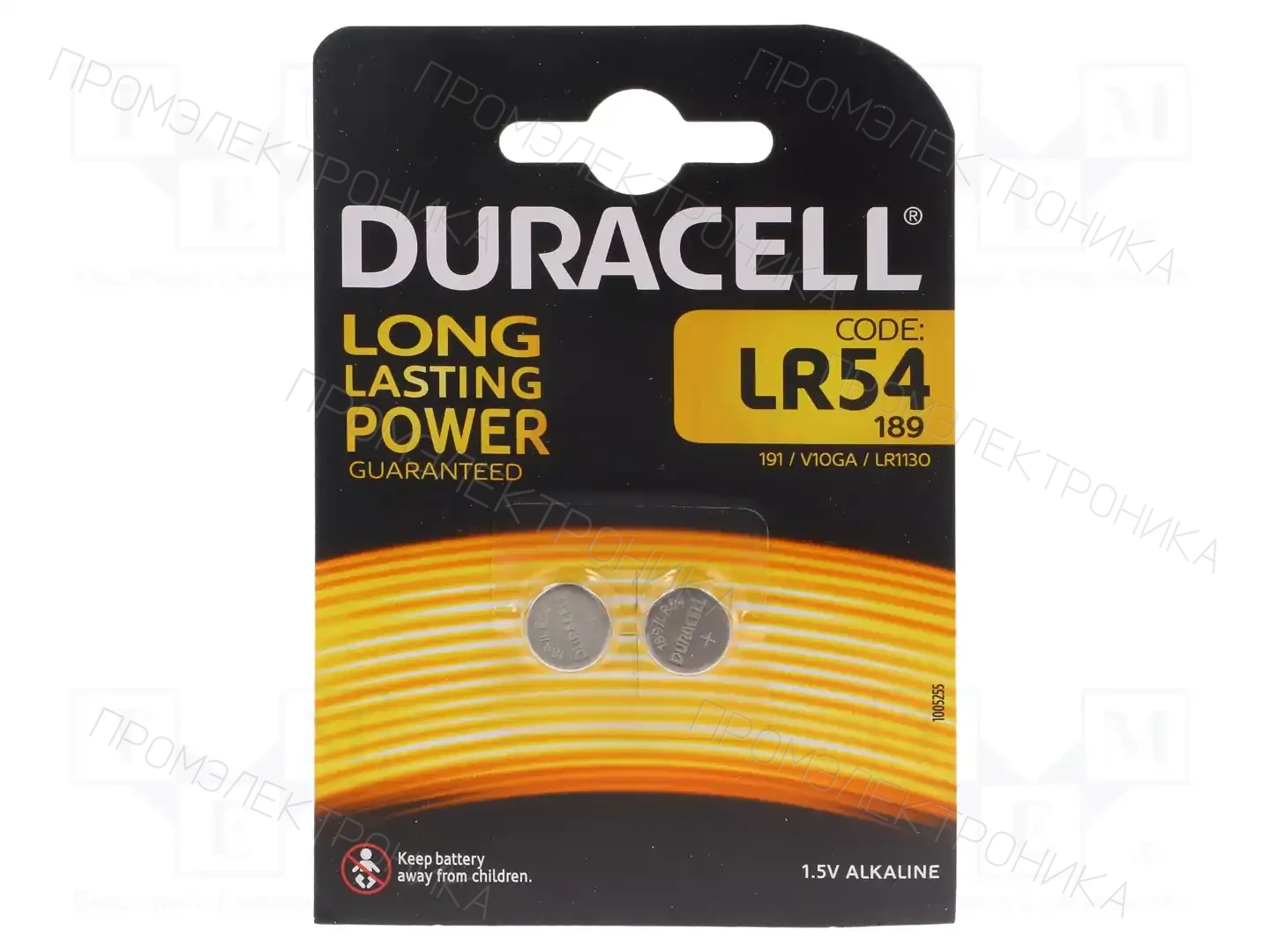 DURACELL LR54 189 V10GA LR1130 — Батареи
