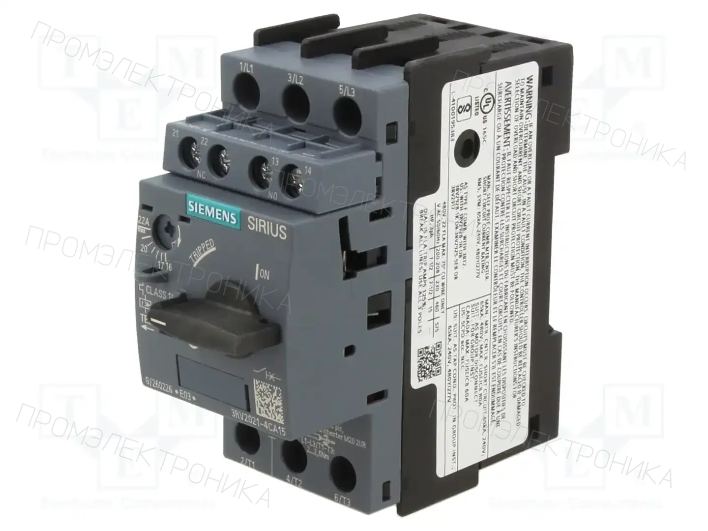 SIEMENS 3RV2021-4CA15 — Выключатели двигательные